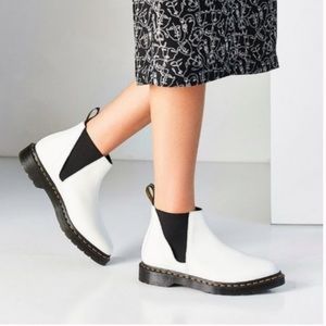 Dr Marten White Bianca pointed toe boots